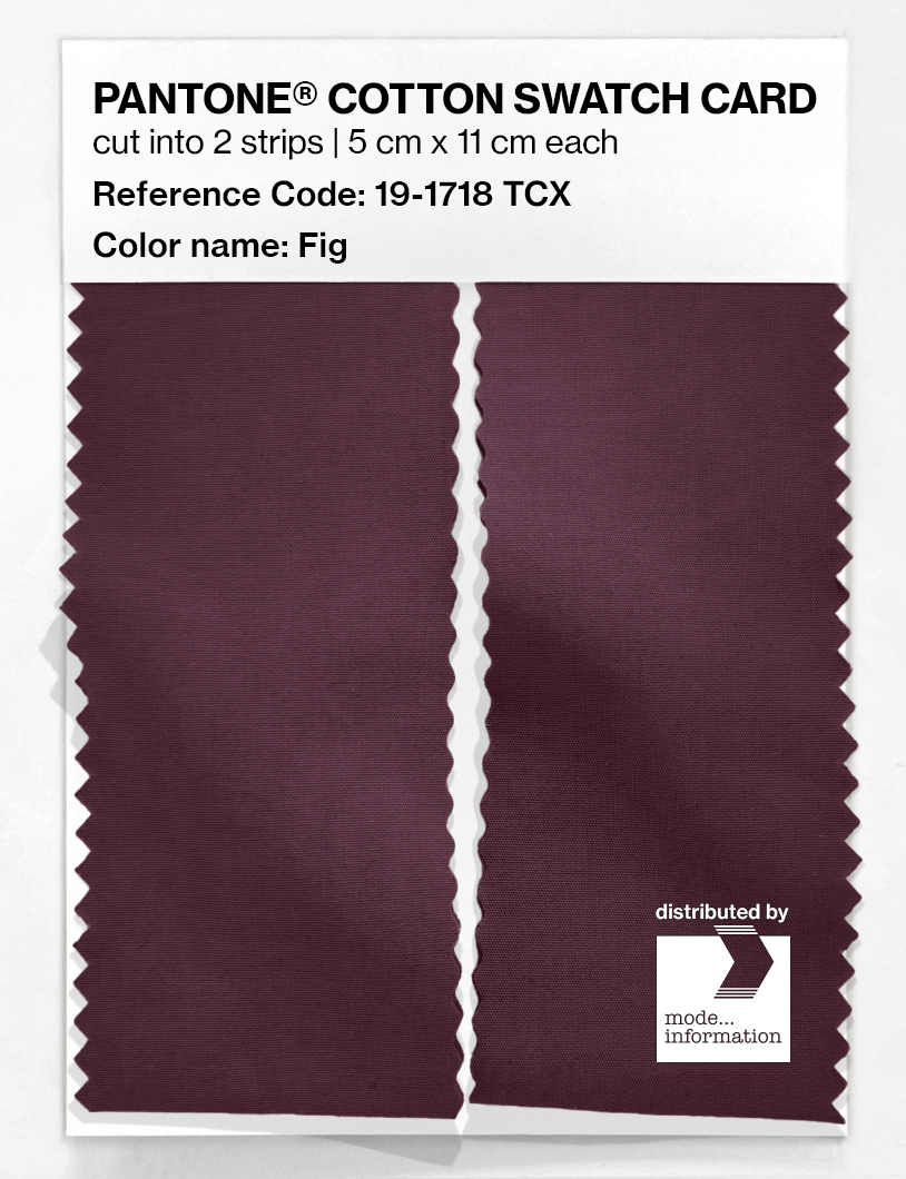 Product image 2 of the product “PANTONE® COTTON SWATCH CARD 19-1718 TCX Fig ”