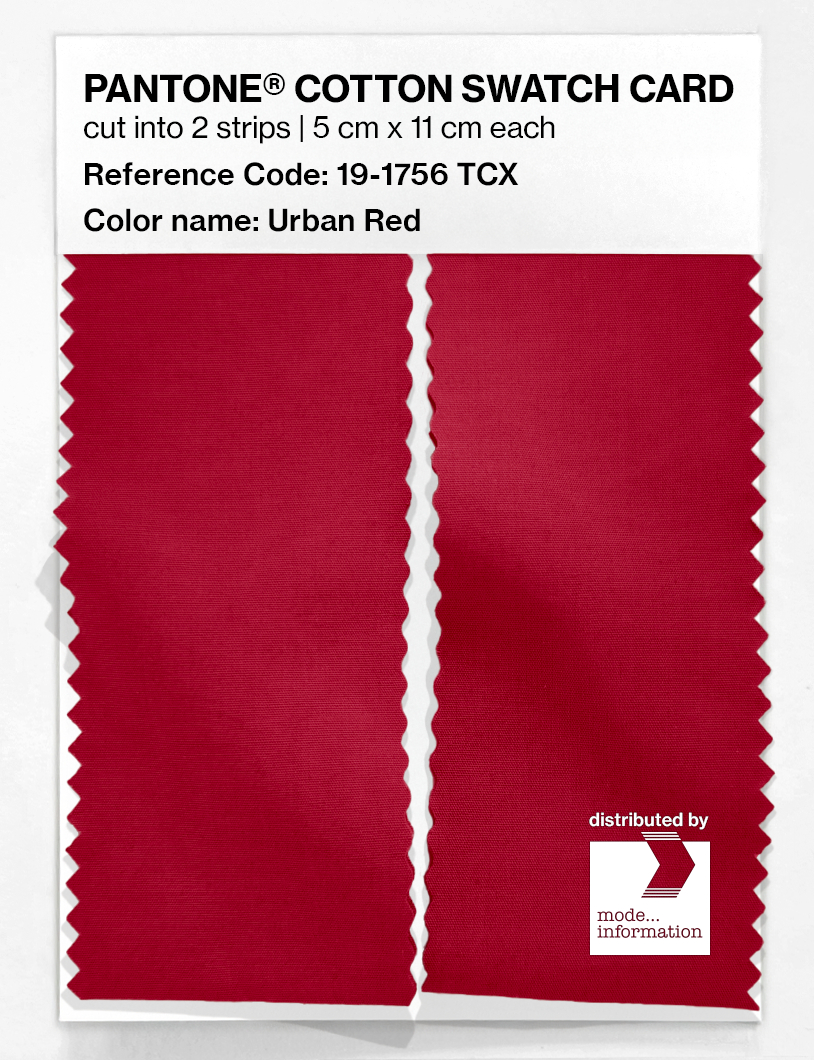 Artikelbild 2 des Artikels “PANTONE® COTTON SWATCH CARD 19-1756 TCX Urban Red “