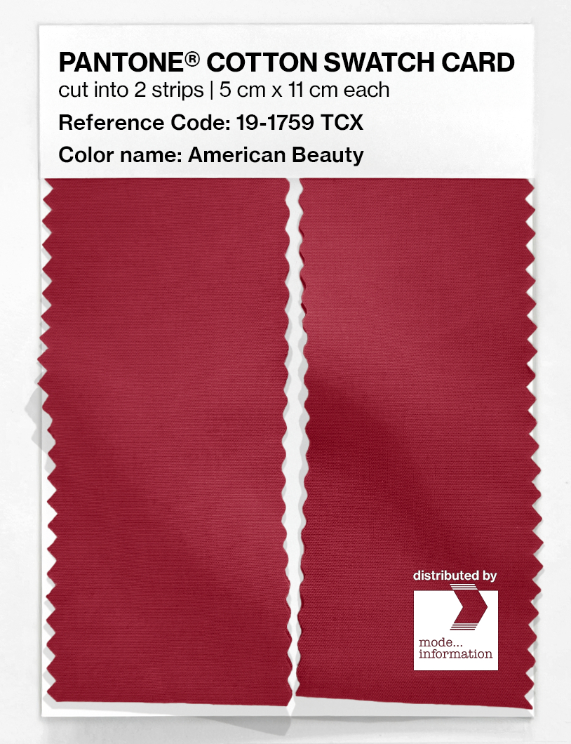 Artikelbild 2 des Artikels “PANTONE® COTTON SWATCH CARD 19-1759 TCX American Beauty “