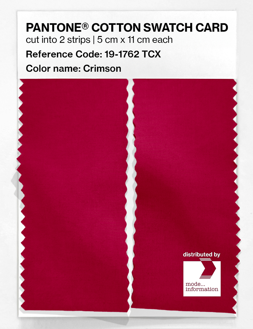 Artikelbild 2 des Artikels “PANTONE® COTTON SWATCH CARD 19-1762 TCX Crimson “