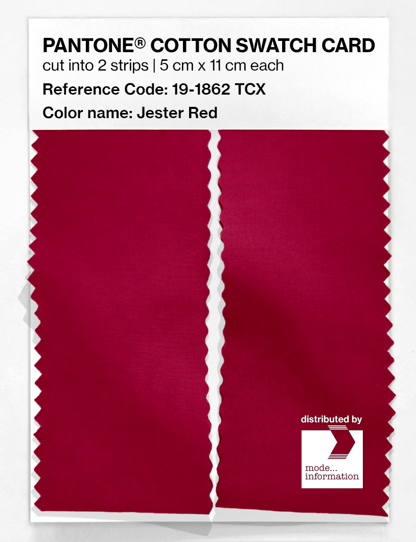 Artikelbild 2 des Artikels “PANTONE® COTTON SWATCH CARD 19-1862 TCX Jester Red “