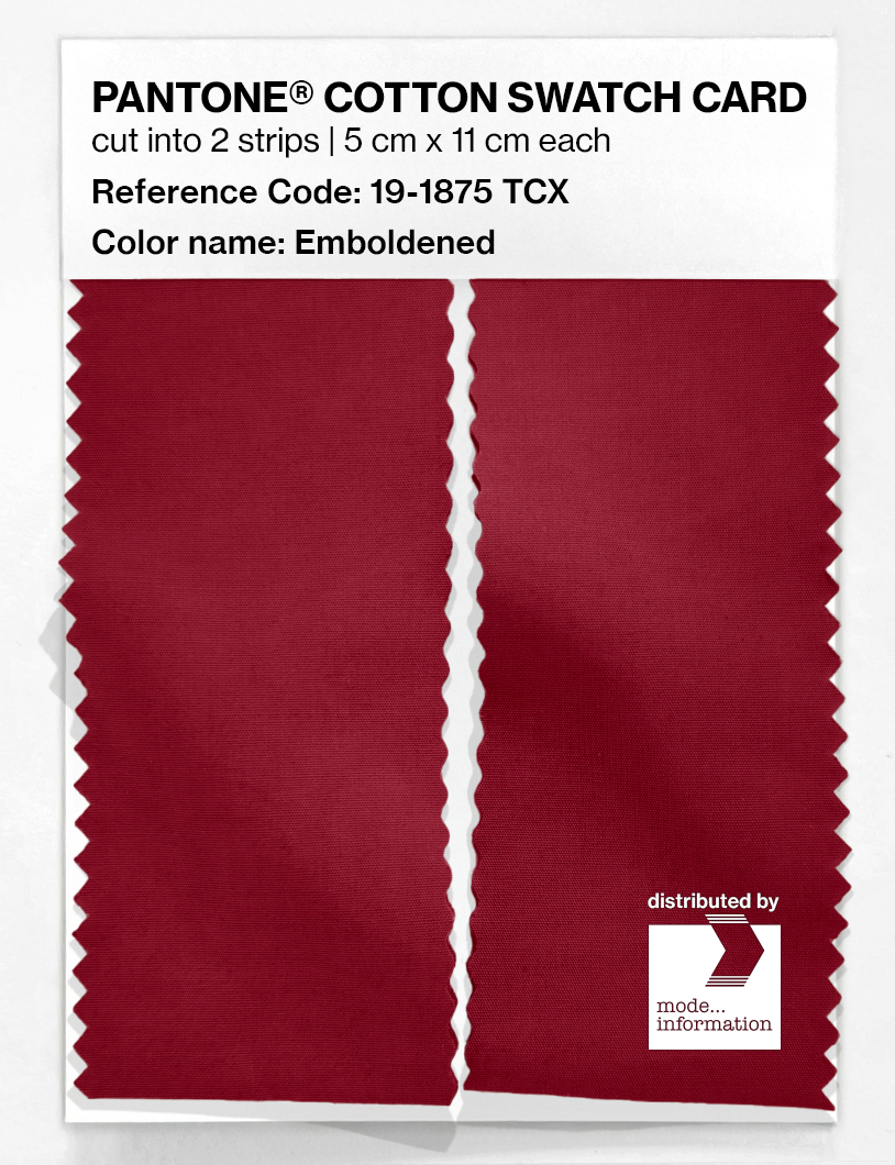 Artikelbild 2 des Artikels “PANTONE® COTTON SWATCH CARD 19-1875 TCX Emboldened “