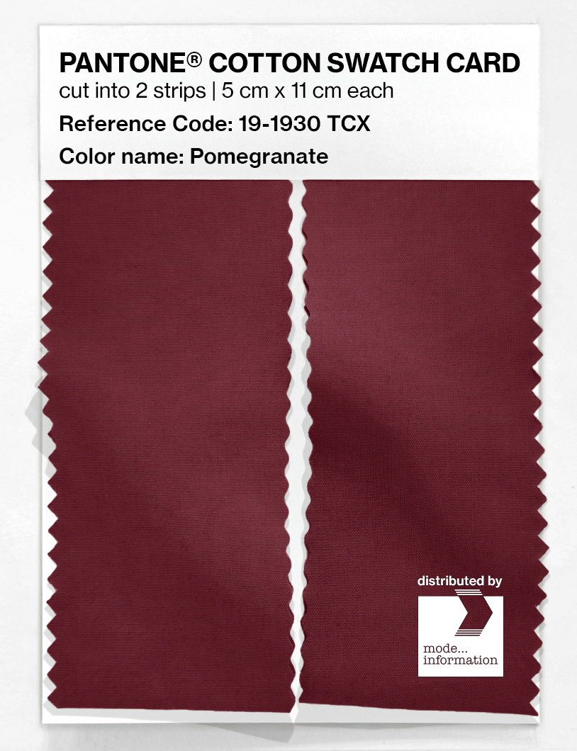 Artikelbild 2 des Artikels “PANTONE® COTTON SWATCH CARD 19-1930 TCX Pomegranate “
