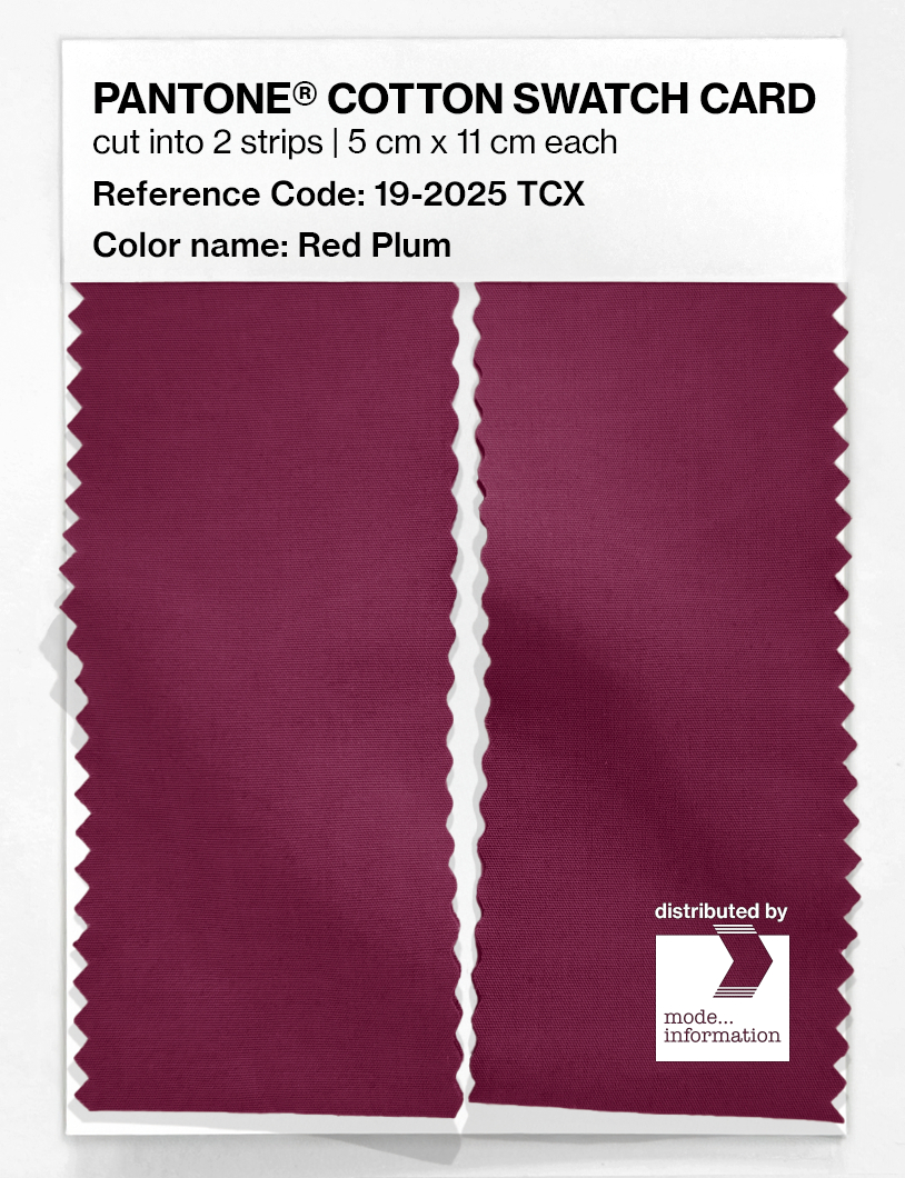 Artikelbild 2 des Artikels “PANTONE® COTTON SWATCH CARD 19-2025 TCX Red Plum “