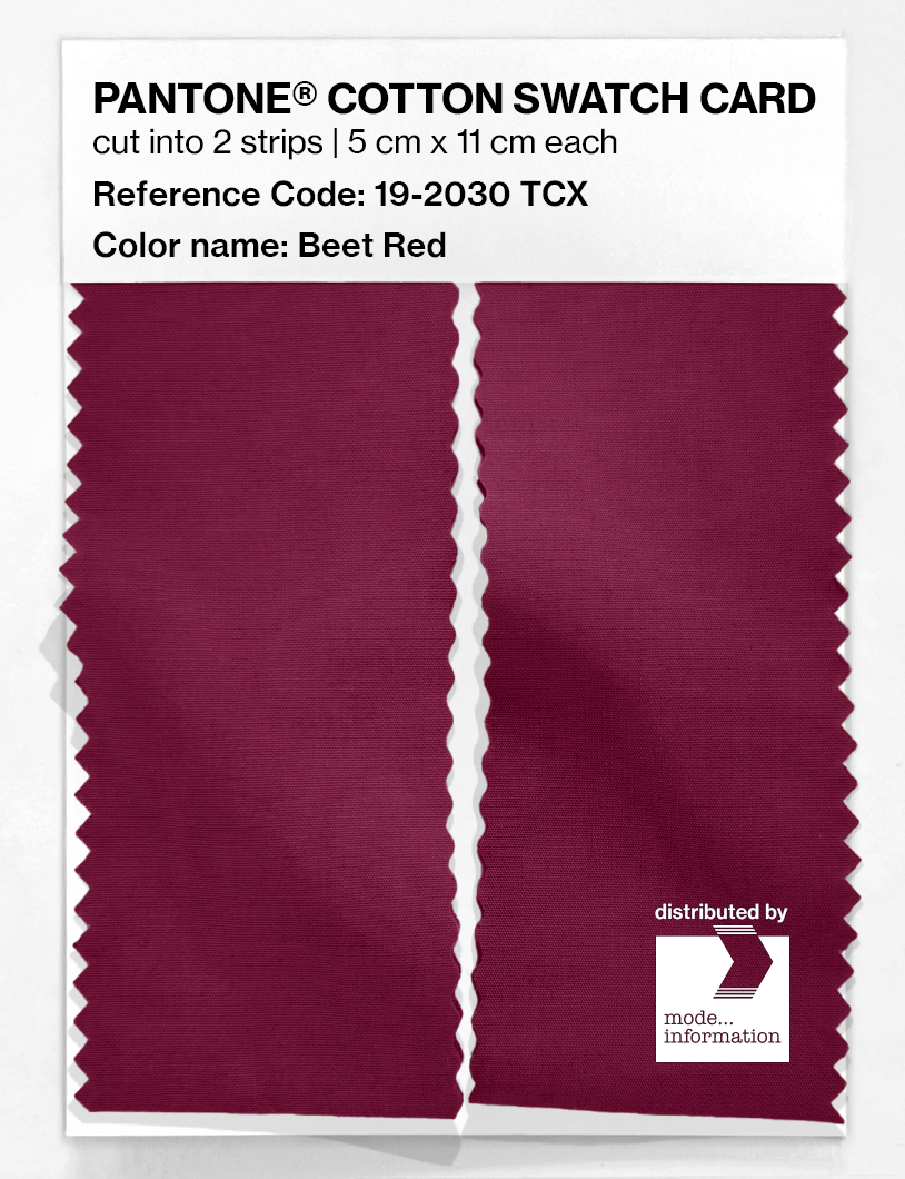 Artikelbild 2 des Artikels “PANTONE® COTTON SWATCH CARD 19-2030 TCX Beet Red “