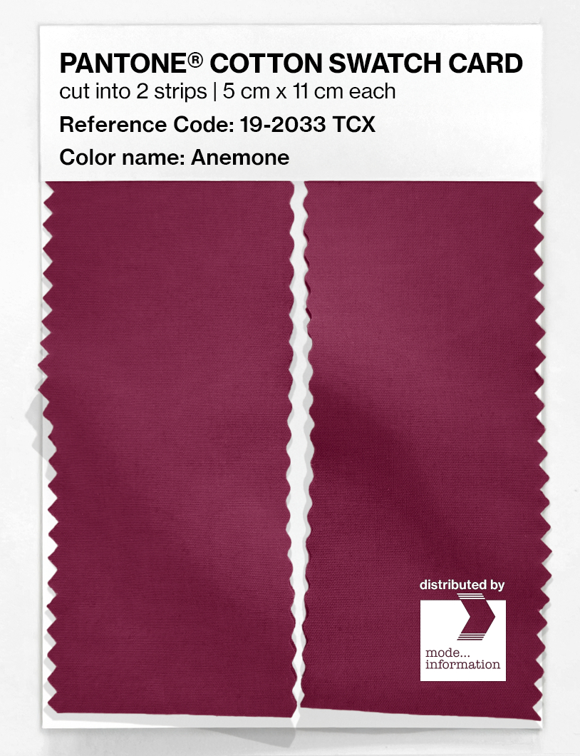 Artikelbild 2 des Artikels “PANTONE® COTTON SWATCH CARD 19-2033 TCX Anemone “