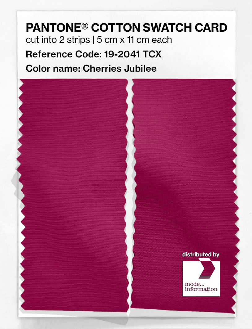 Artikelbild 2 des Artikels “PANTONE® COTTON SWATCH CARD 19-2041 TCX Cherries Jubilee “