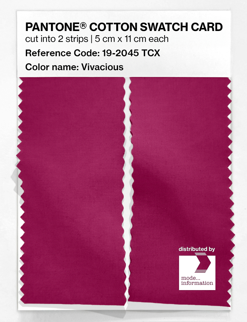 Artikelbild 2 des Artikels “PANTONE® COTTON SWATCH CARD 19-2045 TCX Vivacious “