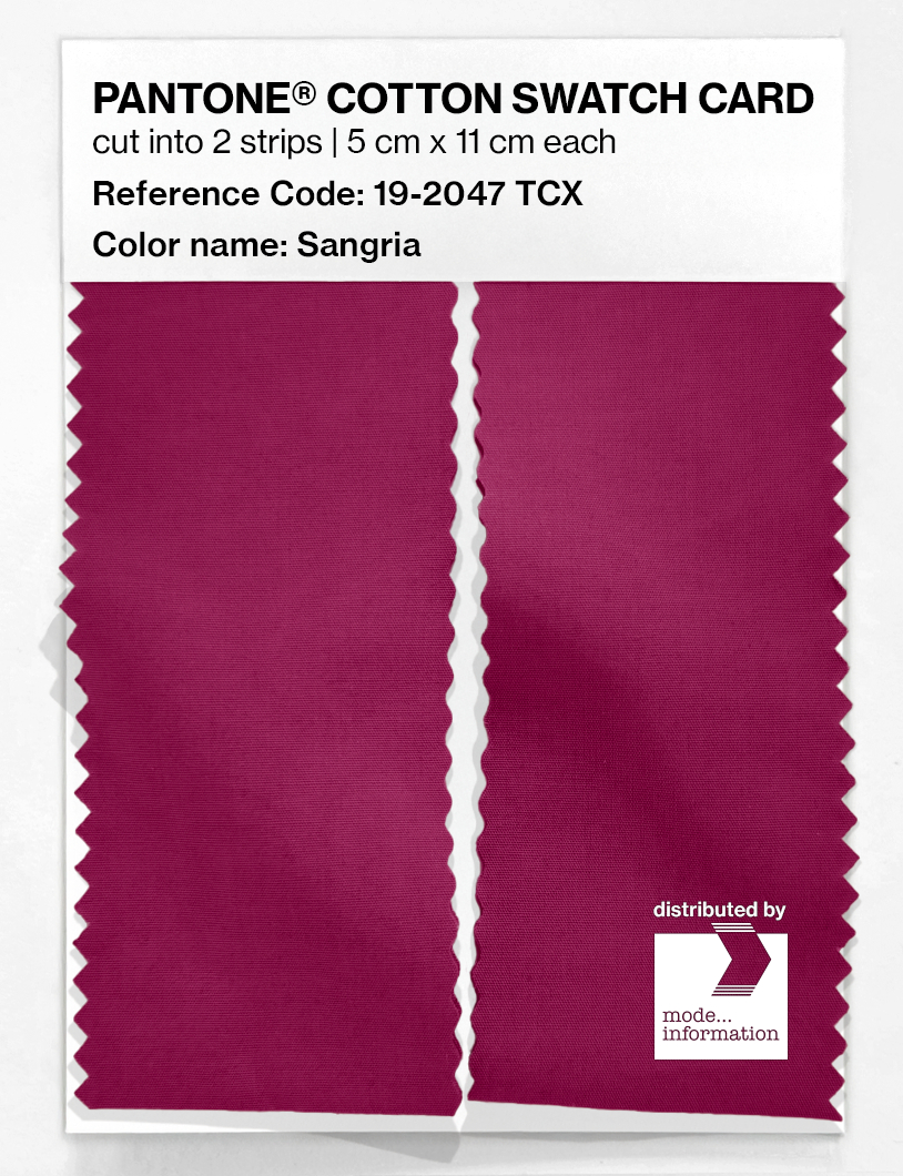 Artikelbild 2 des Artikels “PANTONE® COTTON SWATCH CARD 19-2047 TCX Sangria “