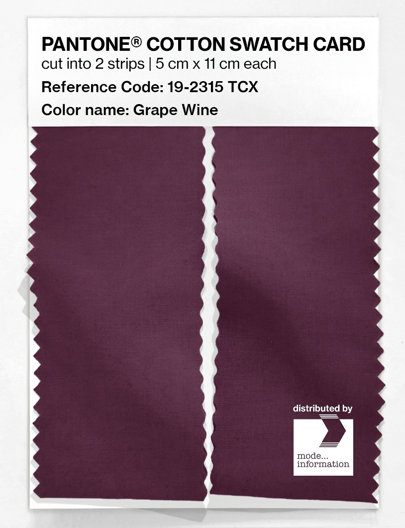 Artikelbild 2 des Artikels “PANTONE® COTTON SWATCH CARD 19-2315 TCX Grape Wine “