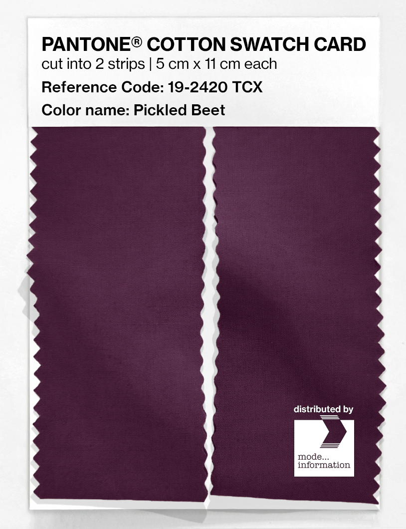 Artikelbild 2 des Artikels “PANTONE® COTTON SWATCH CARD 19-2420 TCX Pickled Beet “