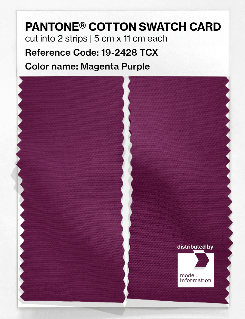 Artikelbild 2 des Artikels “PANTONE® COTTON SWATCH CARD 19-2428 TCX Magenta Purple “