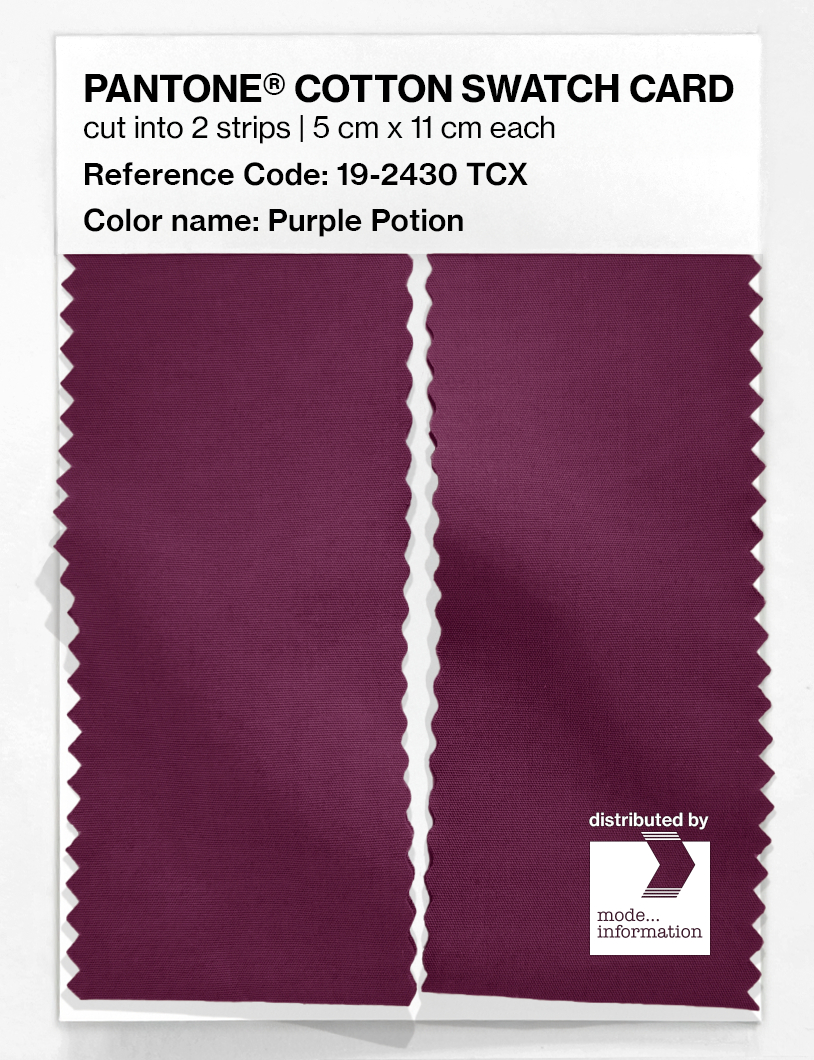 Artikelbild 2 des Artikels “PANTONE® COTTON SWATCH CARD 19-2430 TCX Purple Potion “