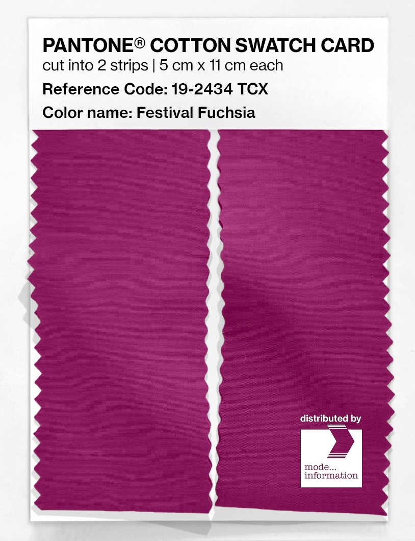 Artikelbild 2 des Artikels “PANTONE® COTTON SWATCH CARD 19-2434 TCX Festival Fuchsia “