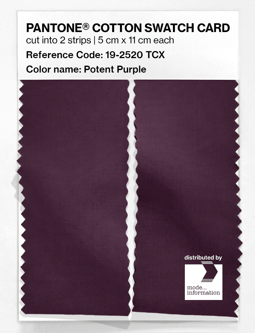 Artikelbild 2 des Artikels “PANTONE® COTTON SWATCH CARD 19-2520 TCX Potent Purple “
