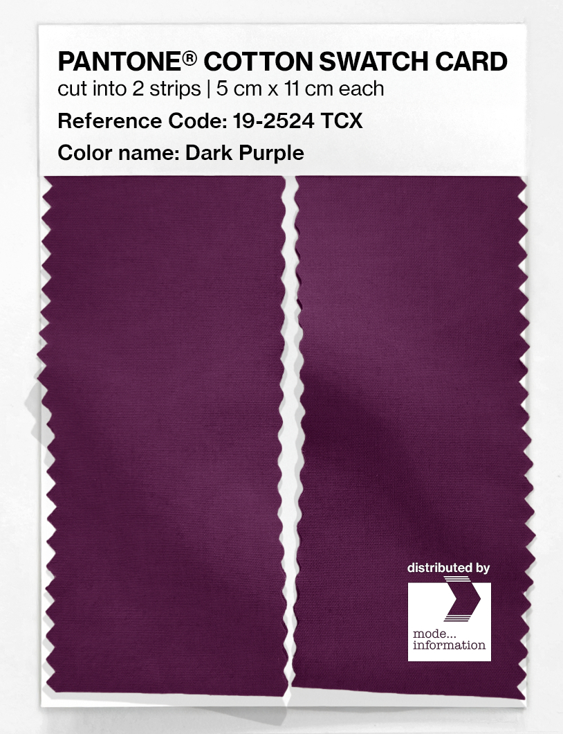 Artikelbild 2 des Artikels “PANTONE® COTTON SWATCH CARD 19-2524 TCX Dark Purple “