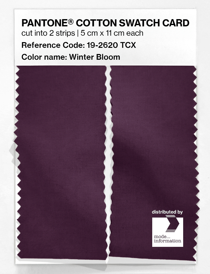 Artikelbild 2 des Artikels “PANTONE® COTTON SWATCH CARD 19-2620 TCX Winter Bloom “