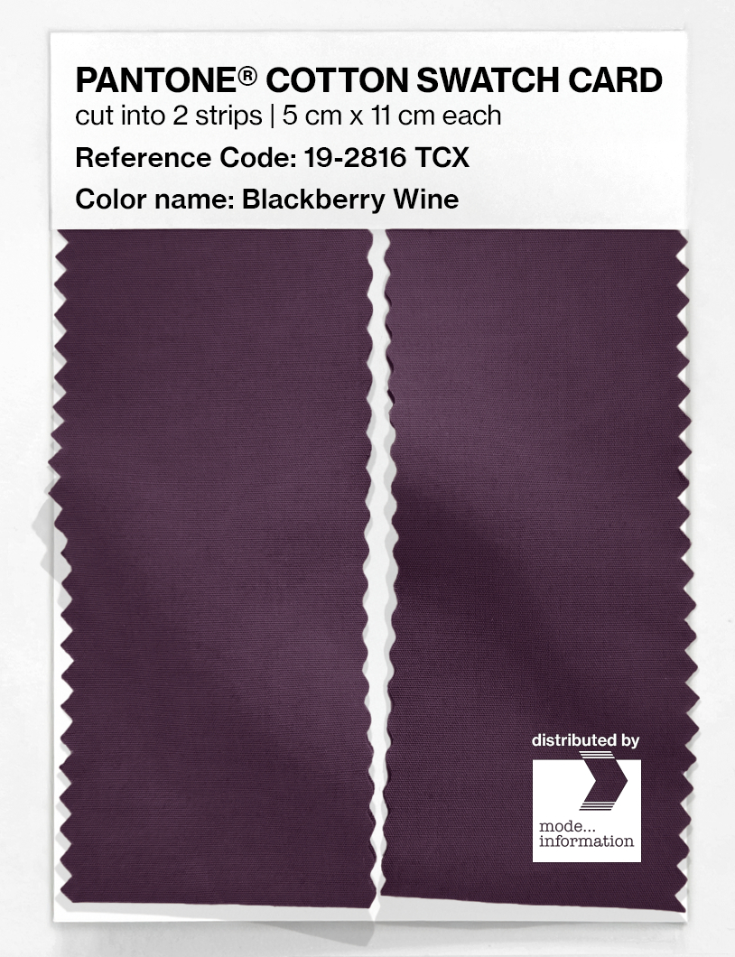 Artikelbild 2 des Artikels “PANTONE® COTTON SWATCH CARD 19-2816 TCX Blackberry Wine “