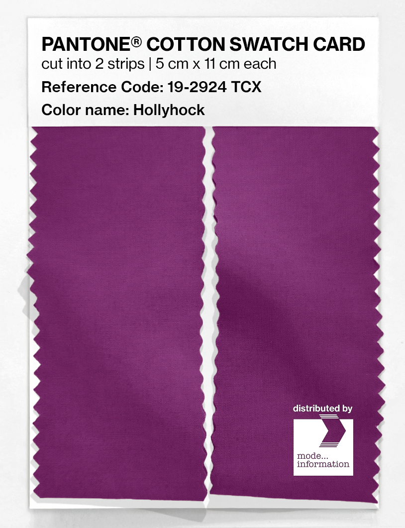 Artikelbild 2 des Artikels “PANTONE® COTTON SWATCH CARD 19-2924 TCX Hollyhock “
