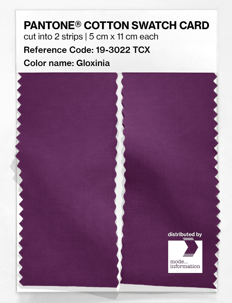 Artikelbild 2 des Artikels “PANTONE® COTTON SWATCH CARD 19-3022 TCX Gloxinia “