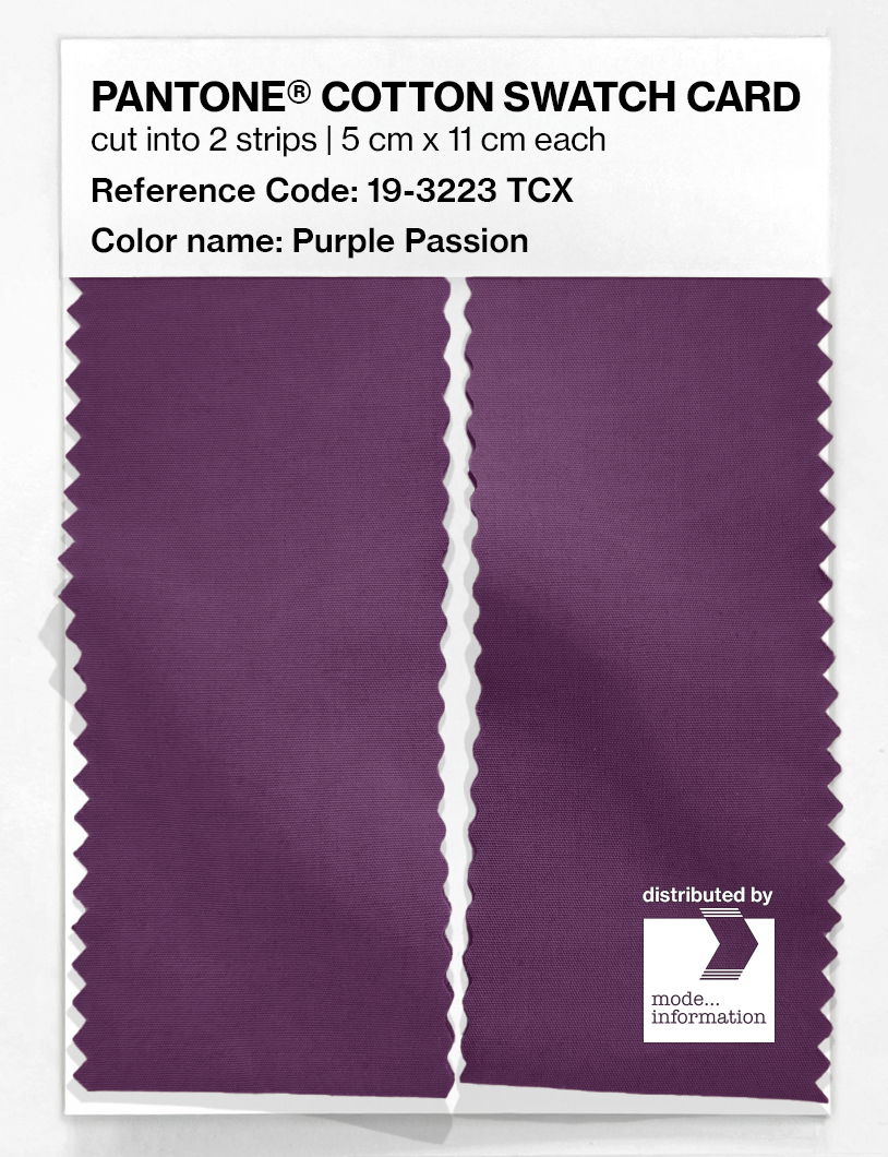 Artikelbild 2 des Artikels “PANTONE® COTTON SWATCH CARD 19-3223 TCX Purple Passion “