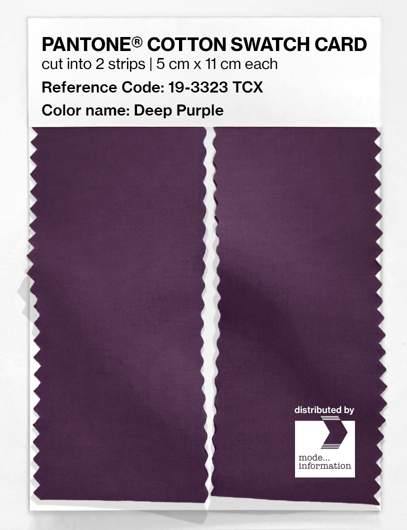 Artikelbild 2 des Artikels “PANTONE® COTTON SWATCH CARD 19-3323 TCX Deep Purple “