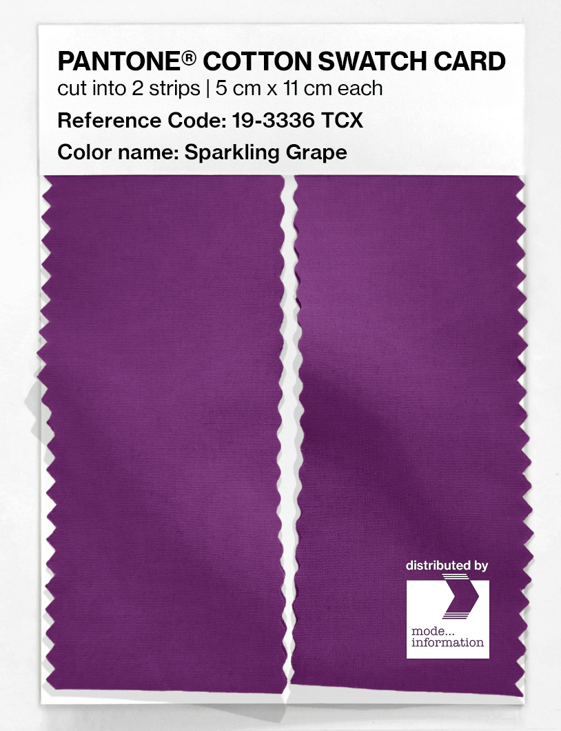 Artikelbild 2 des Artikels “PANTONE® COTTON SWATCH CARD 19-3336 TCX Sparkling Grape “