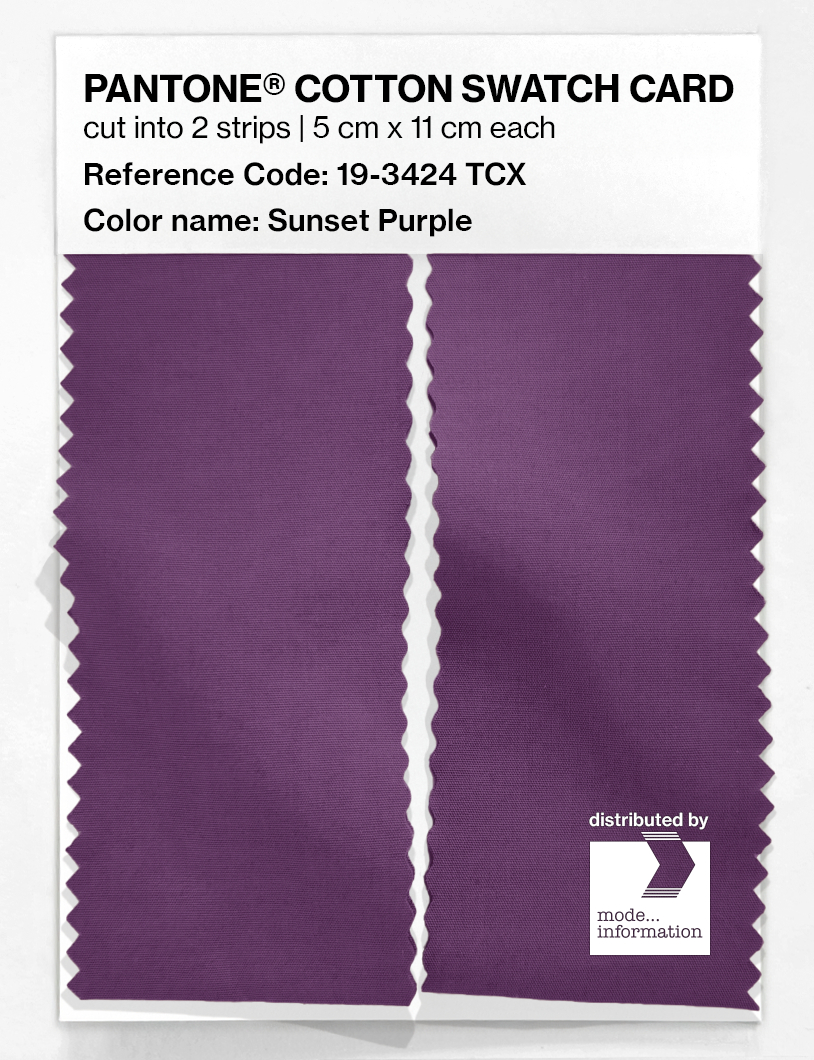 Artikelbild 2 des Artikels “PANTONE® COTTON SWATCH CARD 19-3424 TCX Sunset Purple “