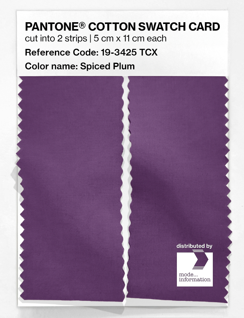 Artikelbild 2 des Artikels “PANTONE® COTTON SWATCH CARD 19-3425 TCX Spiced Plum “