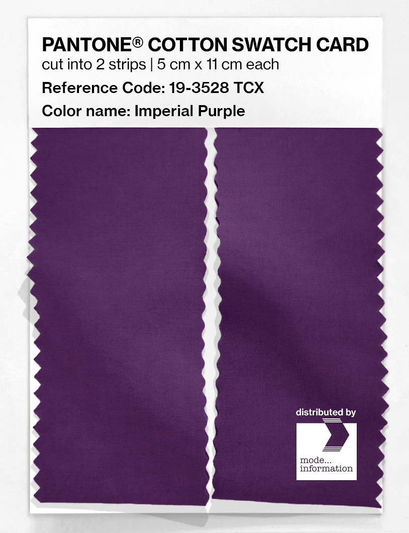 Artikelbild 2 des Artikels “PANTONE® COTTON SWATCH CARD 19-3528 TCX Imperial Purple “