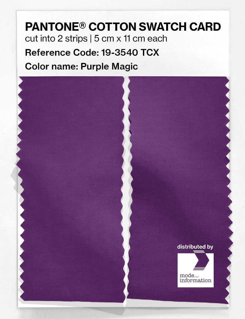 Artikelbild 2 des Artikels “PANTONE® COTTON SWATCH CARD 19-3540 TCX Purple Magic “