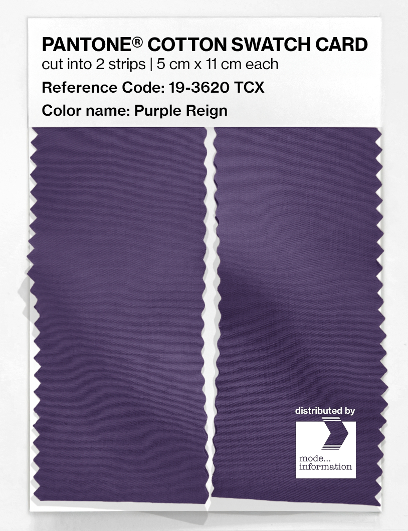 Artikelbild 2 des Artikels “PANTONE® COTTON SWATCH CARD 19-3620 TCX Purple Reign “