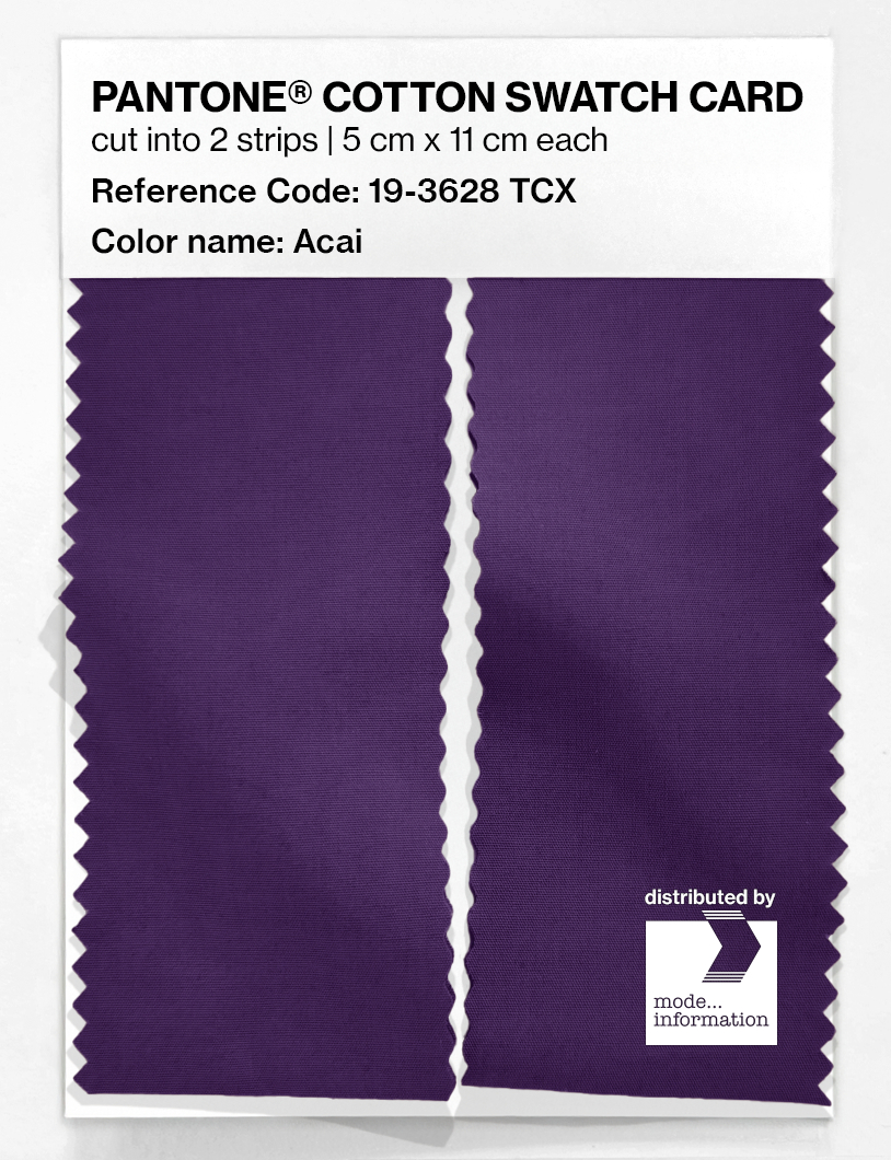 Artikelbild 2 des Artikels “PANTONE® COTTON SWATCH CARD 19-3628 TCX Acai “