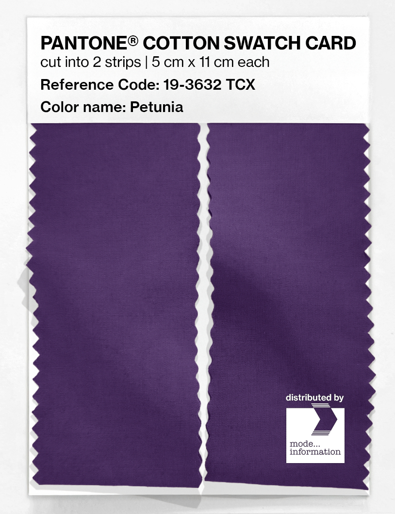 Artikelbild 2 des Artikels “PANTONE® COTTON SWATCH CARD 19-3632 TCX Petunia “