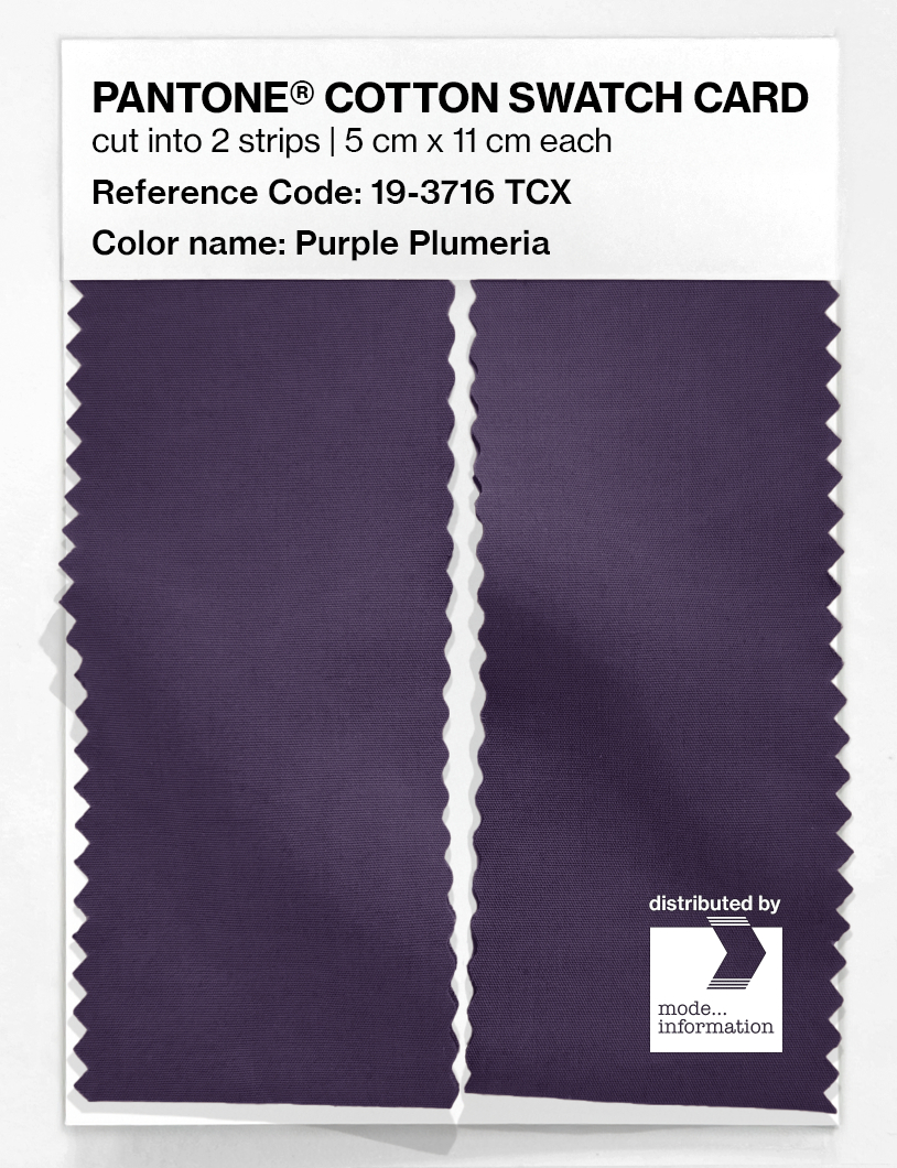 Artikelbild 2 des Artikels “PANTONE® COTTON SWATCH CARD 19-3716 TCX Purple Plumeria “