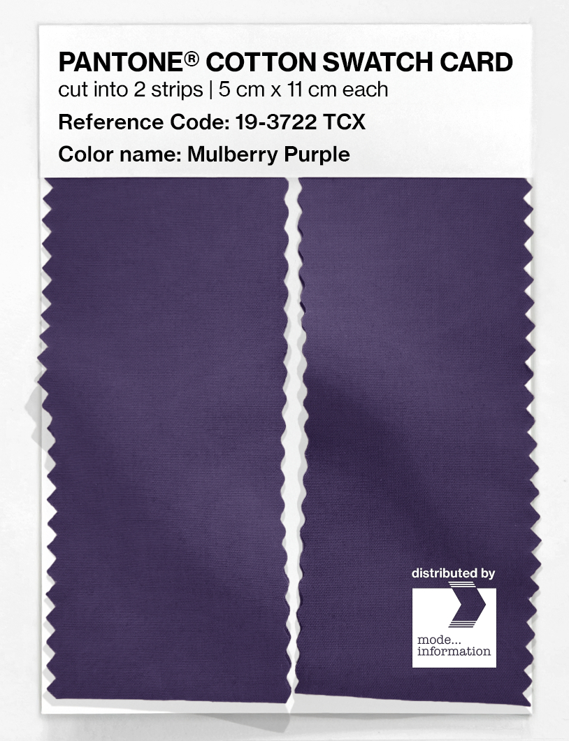Artikelbild 2 des Artikels “PANTONE® COTTON SWATCH CARD 19-3722 TCX Mulberry Purple “