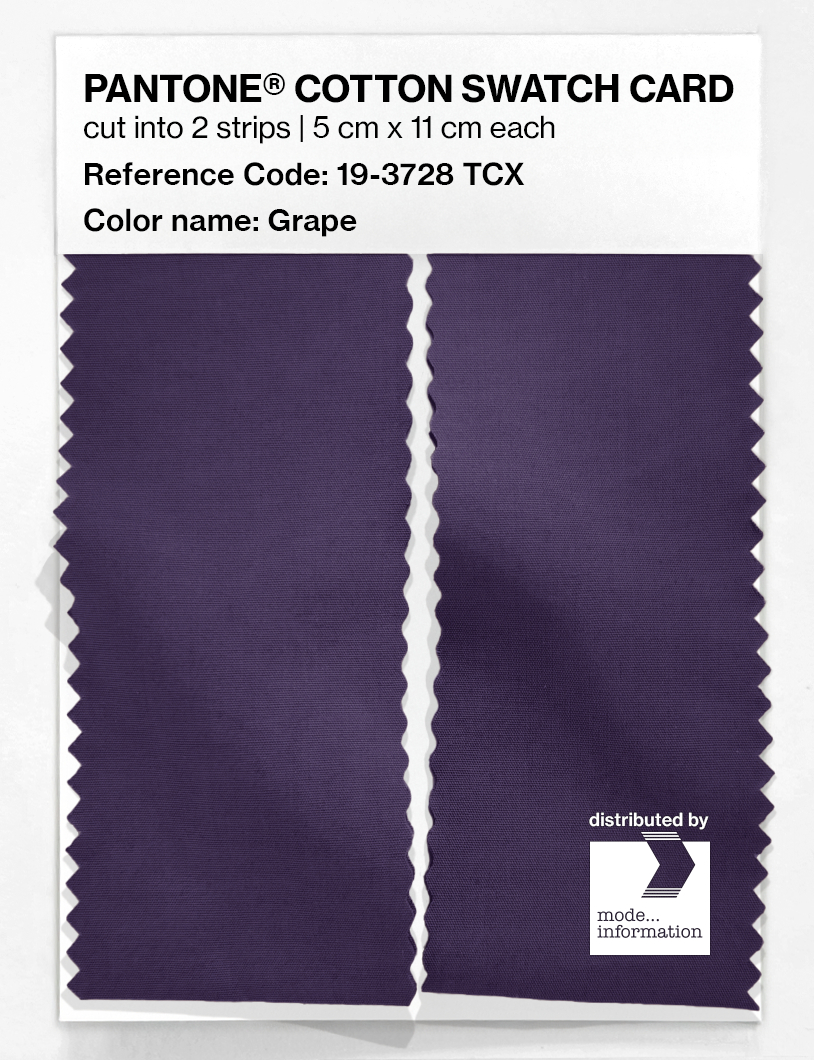 Artikelbild 2 des Artikels “PANTONE® COTTON SWATCH CARD 19-3728 TCX Grape “
