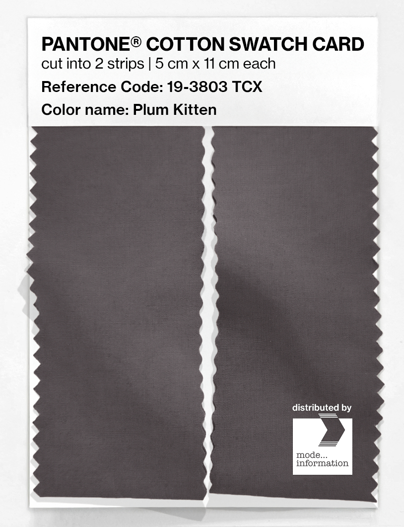 Artikelbild 2 des Artikels “PANTONE® COTTON SWATCH CARD 19-3803 TCX Plum Kitten “