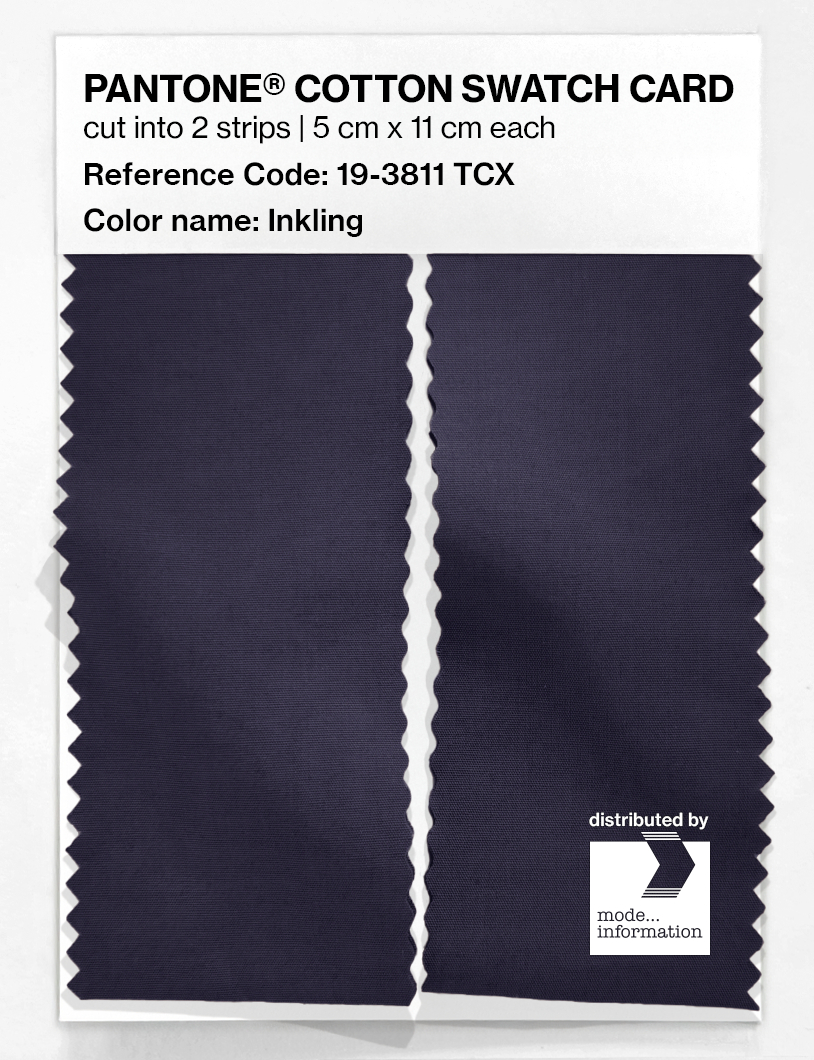 Product image 2 of the product “PANTONE® COTTON SWATCH CARD 19-3811 TCX Inkling ”