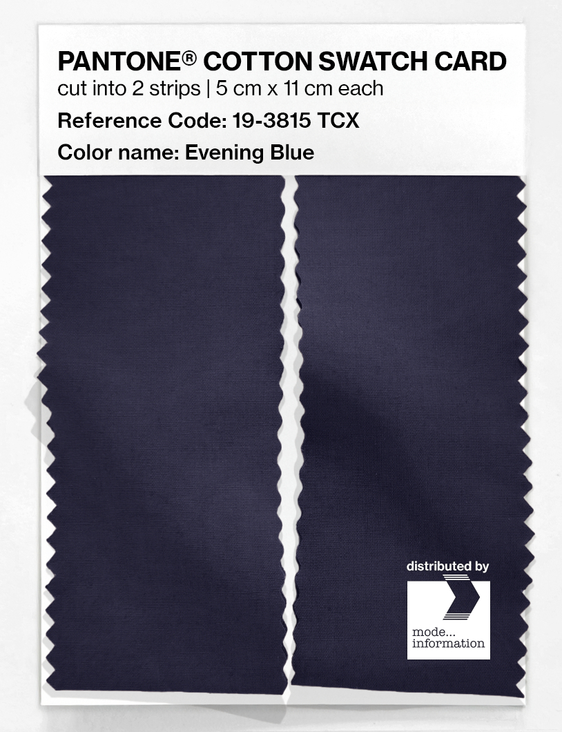 Product image 2 of the product “PANTONE® COTTON SWATCH CARD 19-3815 TCX Evening Blue ”