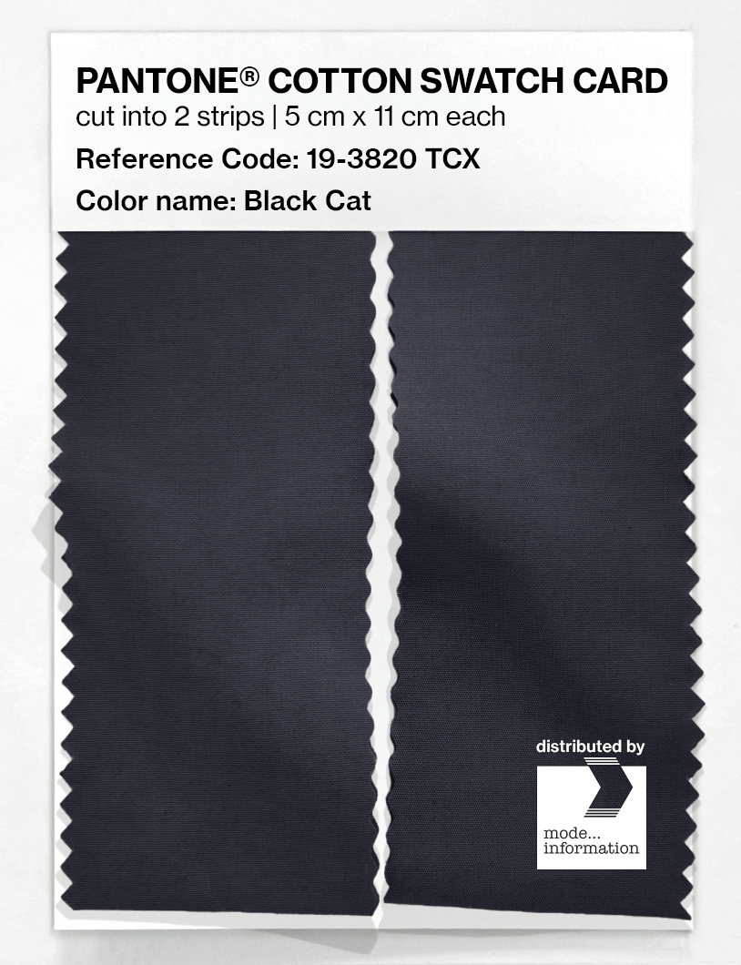 Artikelbild 2 des Artikels “PANTONE® COTTON SWATCH CARD 19-3820 TCX Black Cat “