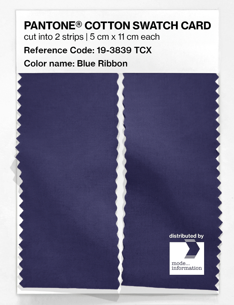 Artikelbild 2 des Artikels “PANTONE® COTTON SWATCH CARD 19-3839 TCX Blue Ribbon “