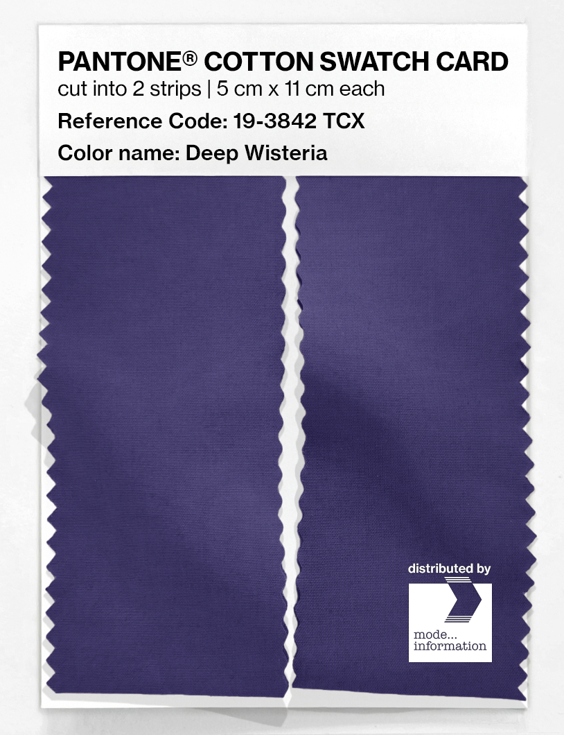 Artikelbild 2 des Artikels “PANTONE® COTTON SWATCH CARD 19-3842 TCX Deep Wisteria “