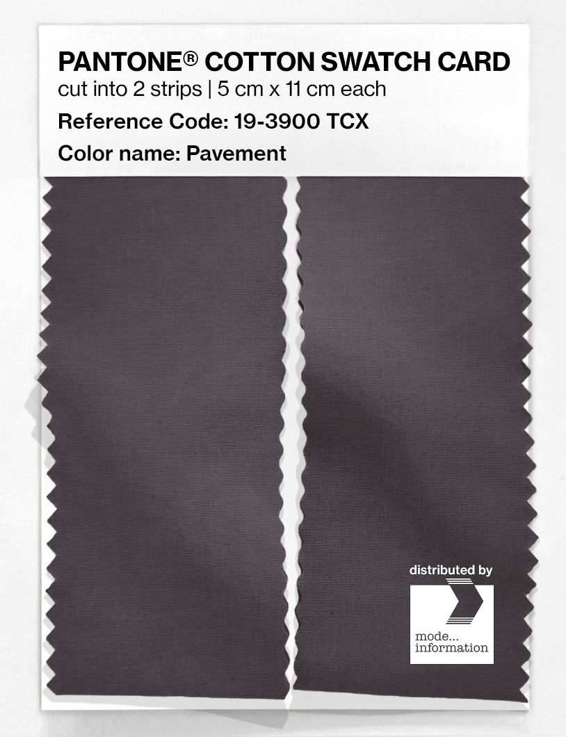 Product image 2 of the product “PANTONE® COTTON SWATCH CARD 19-3900 TCX Pavement ”