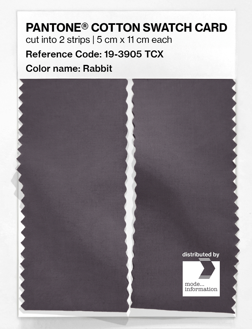 Artikelbild 2 des Artikels “PANTONE® COTTON SWATCH CARD 19-3905 TCX Rabbit “