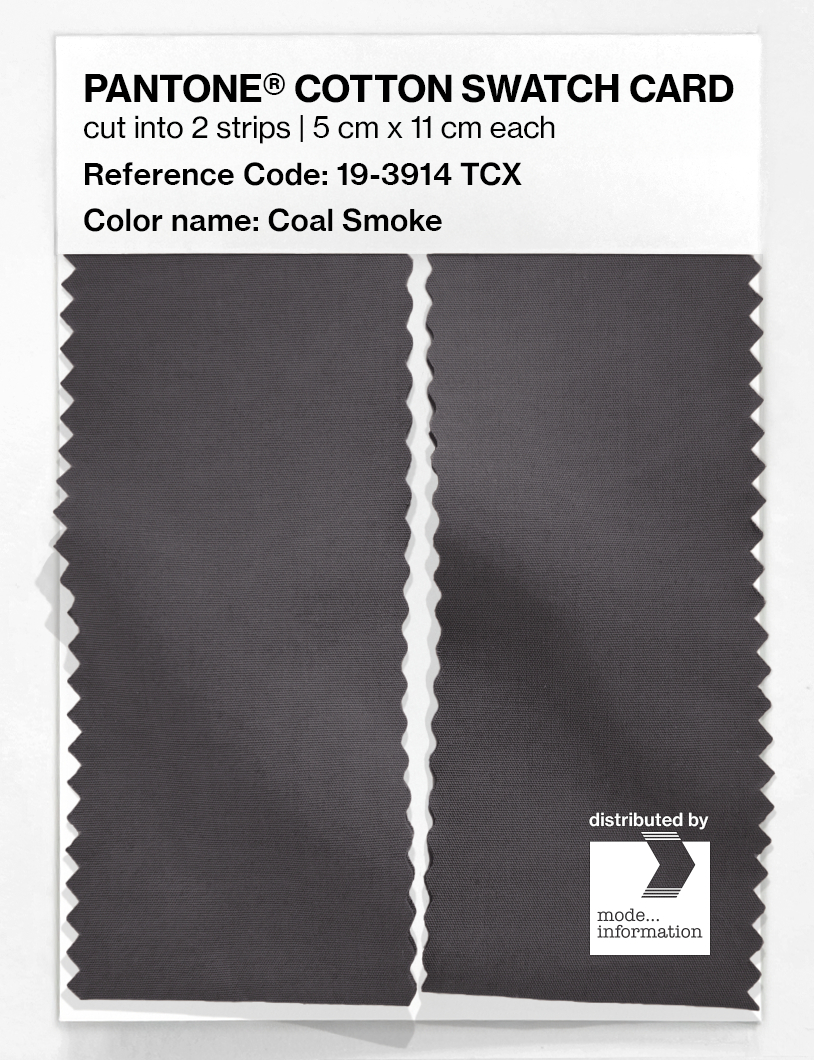 Artikelbild 2 des Artikels “PANTONE® COTTON SWATCH CARD 19-3914 TCX Coal Smoke “