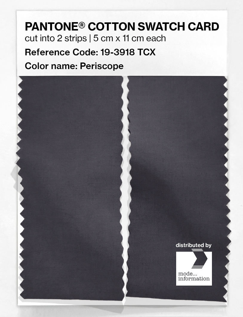 Product image 2 of the product “PANTONE® COTTON SWATCH CARD 19-3918 TCX Periscope ”