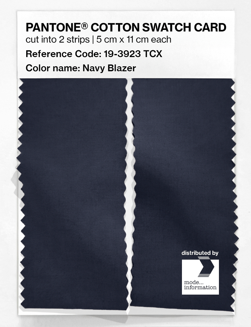 Product image 2 of the product “PANTONE® COTTON SWATCH CARD 19-3923 TCX Navy Blazer ”