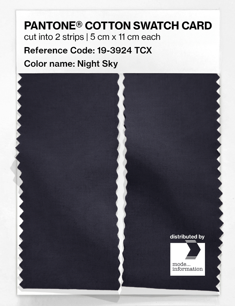Artikelbild 2 des Artikels “PANTONE® COTTON SWATCH CARD 19-3924 TCX Night Sky “