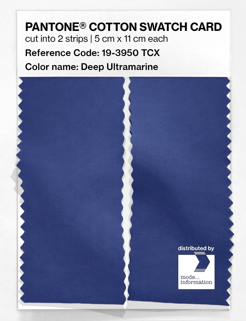 Artikelbild 2 des Artikels “PANTONE® COTTON SWATCH CARD 19-3950 TCX Deep Ultramarine “